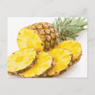 Carte Postale Tranches d'ananas juteux