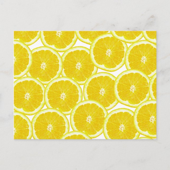 Carte Postale Tranches de citron d'été (Devant)