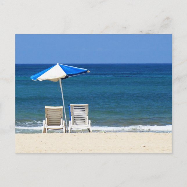Carte Postale Transats (Devant)