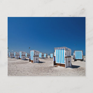 Carte Postale Transats sur la côte de la mer Baltique