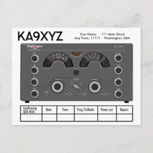 Carte Postale Transcepteur radio classique CN-183D QSL