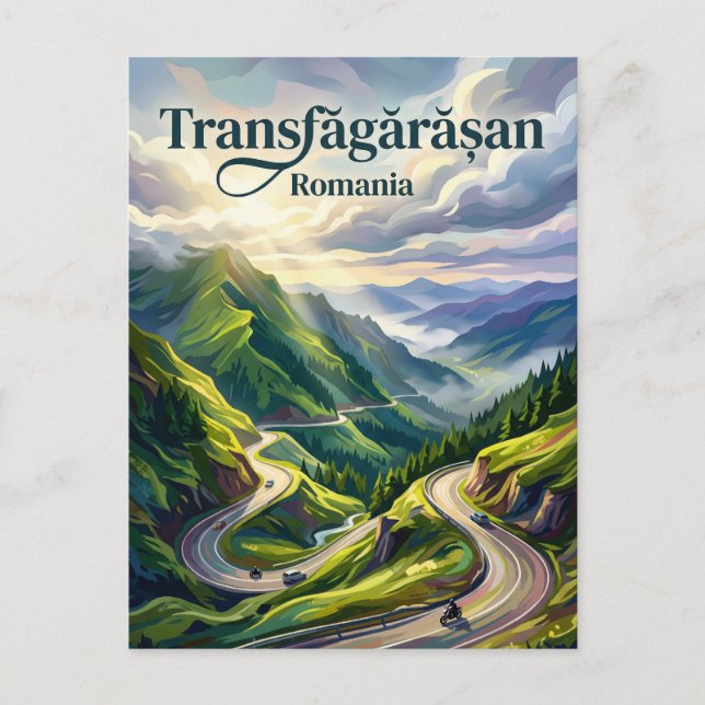 Carte Postale Transfăgărășan Highway Romania (Devant)