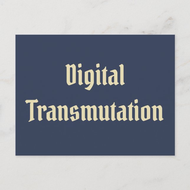 Carte Postale Transmutation numérique (Devant)