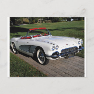 Carte Postale Transport 077, voitures classiques, corvette, un c