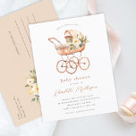 Carte Postale Transport vintage de bébés Baby shower neutre selo<br><div class="desc">Carte postale Invitation Baby shower neutre pour le transport de bébés vintage. Cliquez sur le bouton Personnaliser pour customiser cette conception avec vos détails.</div>