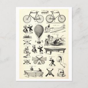 Carte postale Transport vintage + Illustrations de