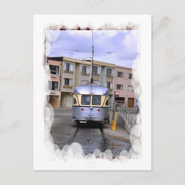 Carte Postale Transport vintage - Tramway urbain (Devant)