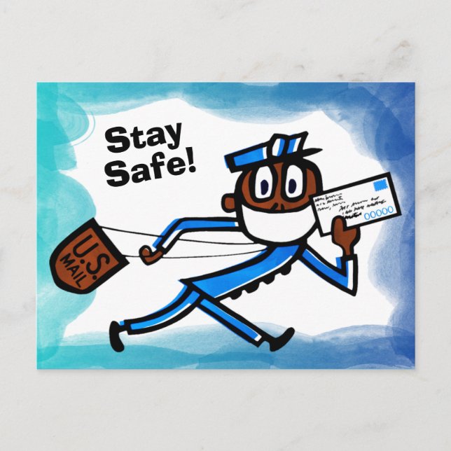 Carte Postale Transporteur de courrier sécurisé (Devant)