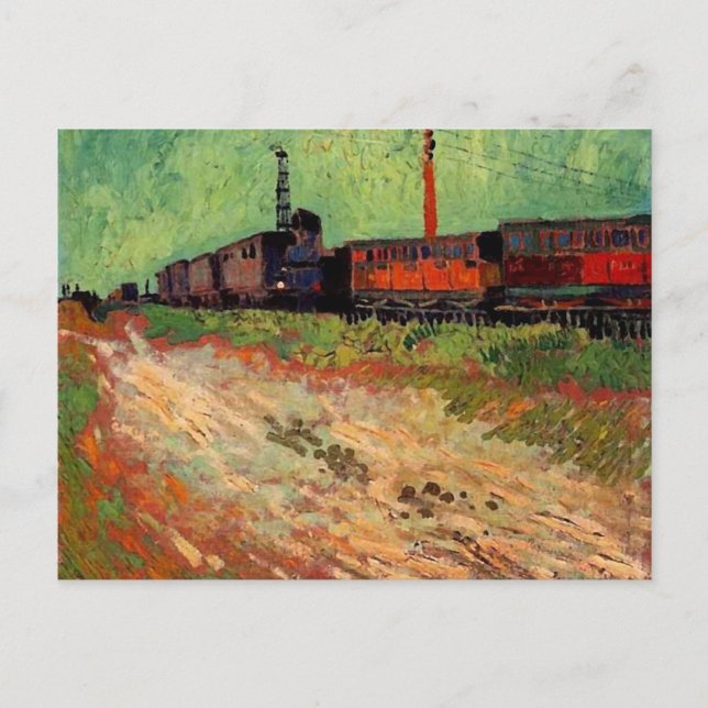 Carte Postale Transporteurs ferroviaires (F466) Van Gogh Fine Ar (Devant)