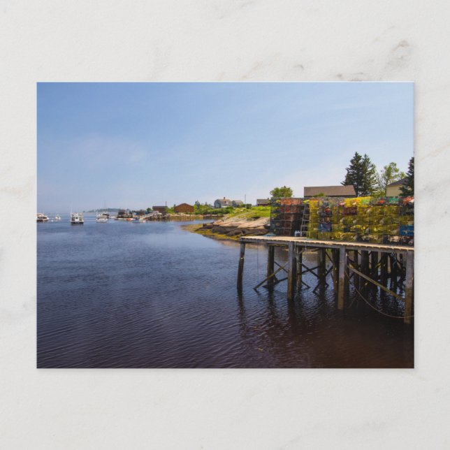 Carte Postale Traps de homard, Corea, Maine (Devant)