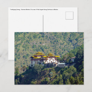 Carte Postale Trashigang Dzong - Est du Bhoutan