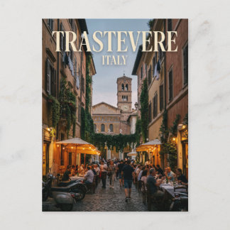 Carte Postale Trastevere Italie