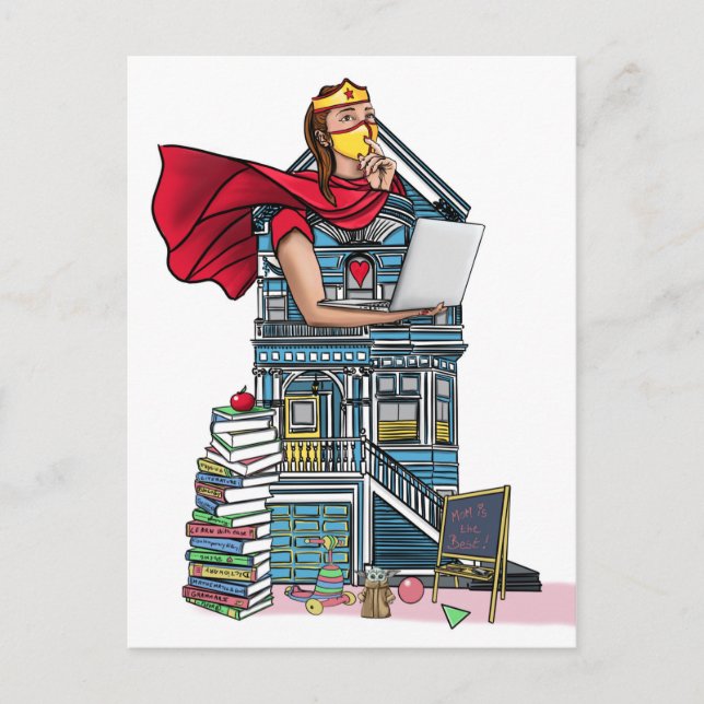 Carte Postale "Travail à domicile" (Devant)