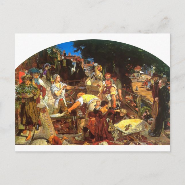 Carte Postale Travail de Ford Madox Brown (Devant)