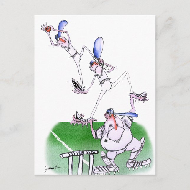 Carte Postale travail d'équipe - cricket, tony fernandes (Devant)