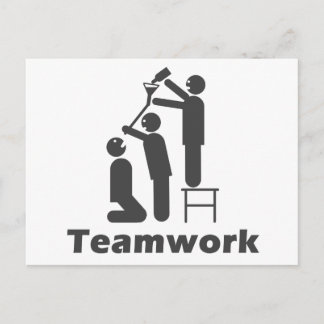 Carte Postale Travail d'équipe - Marchandises de motivation