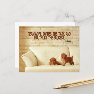 Carte postale "Travail d'équipe réussi"