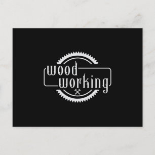 Carte Postale Travail du bois charpentier Woodworker Bois Forêt