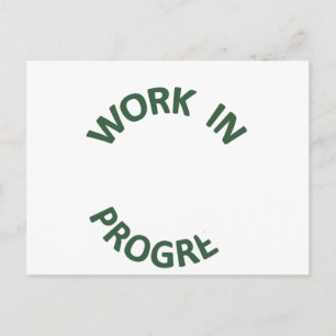 Carte Postale Travail inachevé en cours