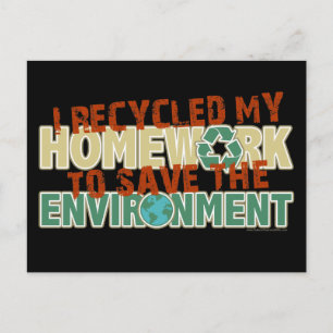 Carte Postale Travail Recyclé