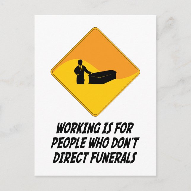 Carte Postale Travailler est pour les gens qui ne dirigent pas l (Devant)
