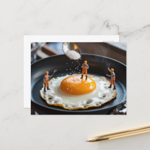 Carte Postale Travailleur de la construction amusant réparateur 