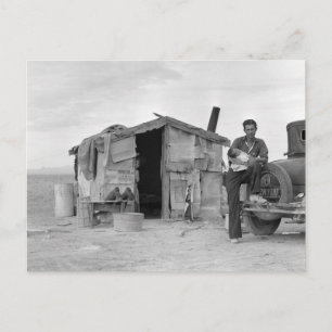 Carte Postale Travailleur mexicain migrant : 1937