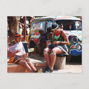 Carte Postale Travailleurs de perles