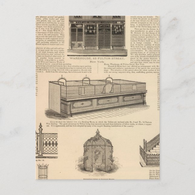 Carte Postale Travaux nationaux de fils et de lanternes, Howard  (Devant)