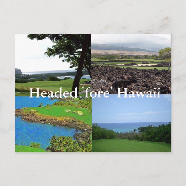 Carte Postale Travel Hawaii Fore Golf (Devant)
