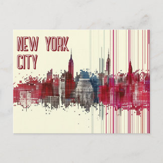 Carte Postale Travel to New York City USA