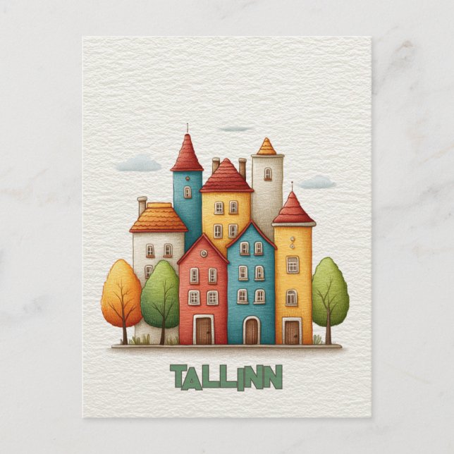 Carte Postale Travel to Tallinn Postcard (Devant)