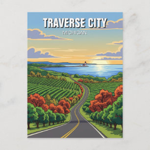 Carte Postale Traverse City Michigan Travel
