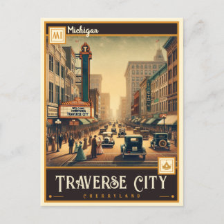 Carte Postale Traverse City, Michigan | VINTAGE