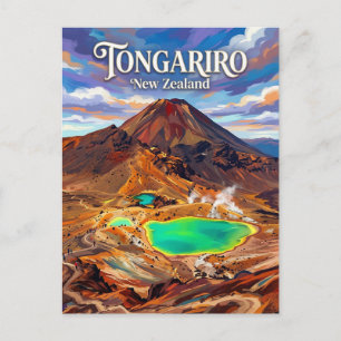 Carte Postale Traversée alpine de Tongariro Nouvelle-Zélande