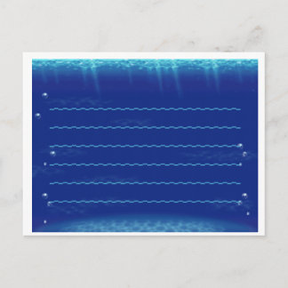 Carte Postale Traversée d'animaux Nouvelle feuille sous-marine s