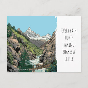 Carte Postale Traversée de la région du mont Everest Khumbu