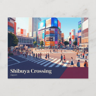 Carte Postale Traversée de Shibuya Japon