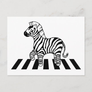 Carte Postale Traversée de Zebra