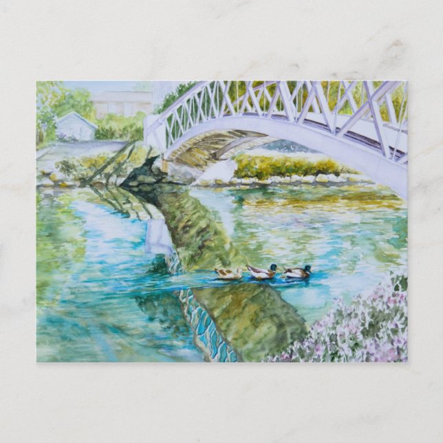 Carte Postale Traversée du canal (Devant)