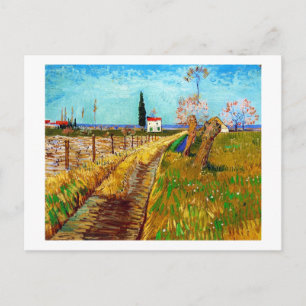 Carte Postale Traverser un champ avec Willows Van Gogh