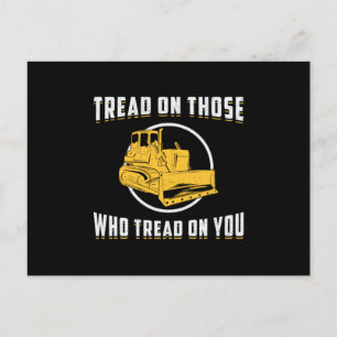 Carte Postale Tread Bulldozer sur votre chantier