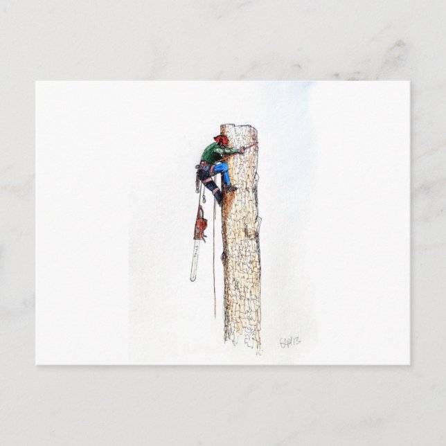 Carte Postale Tree Surgeon Arborist (Devant)