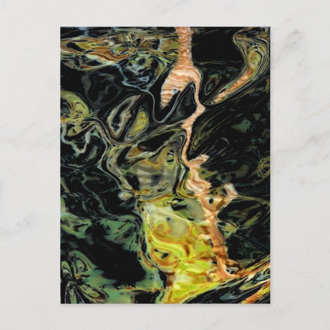 Carte Postale "Trees in a Field, Autumn" Abstract (Devant)