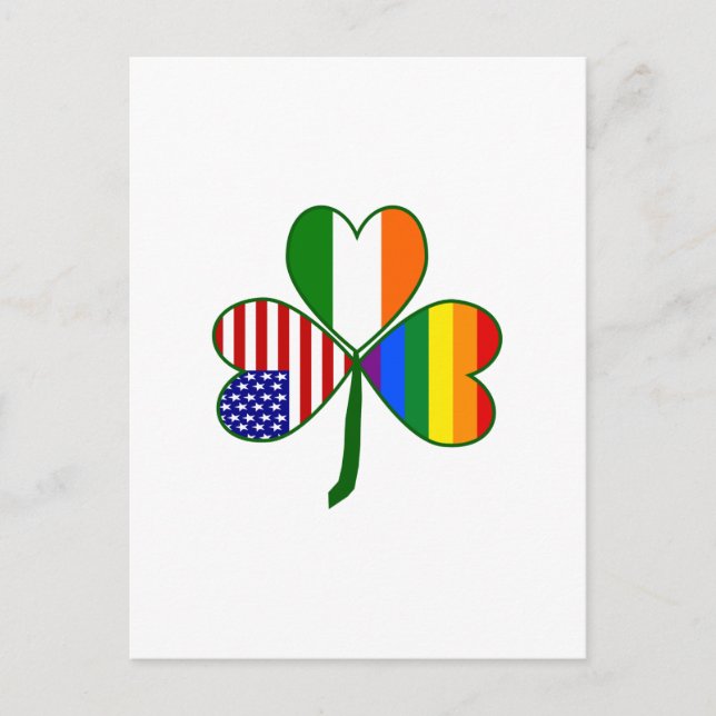 Carte Postale Trèfle Gay (Devant)