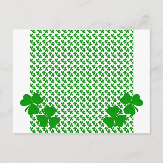Carte Postale Trèfle irlandais (Devant)