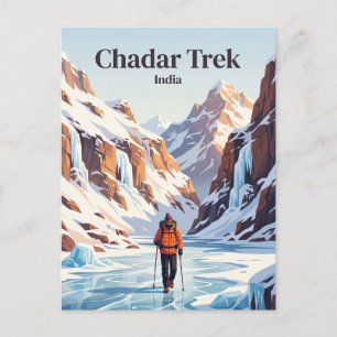 Carte Postale Trek Chadar Inde