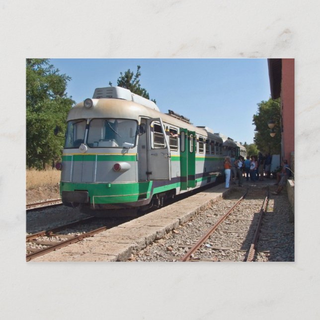 Carte Postale Trenino Verde, The Little Green Train, Sardinia (Devant)