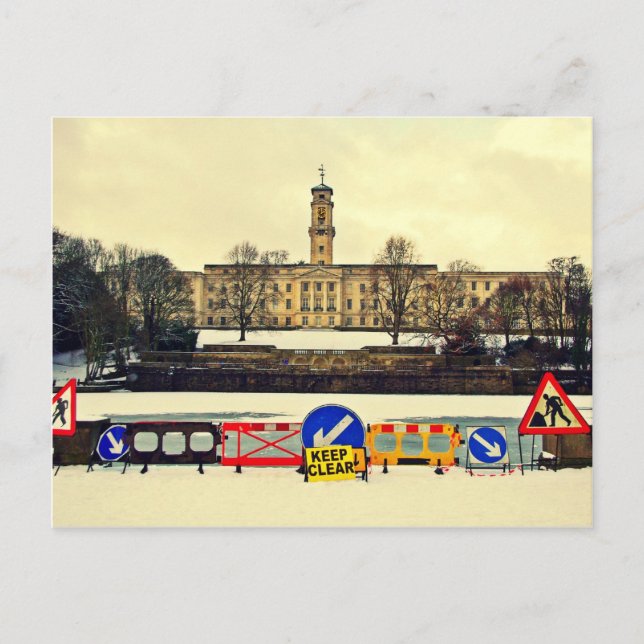 Carte Postale Trent Building , University of Nottingham, Winter (Devant)