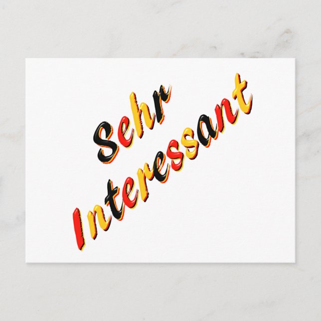 Carte postale très intéressante (Devant)